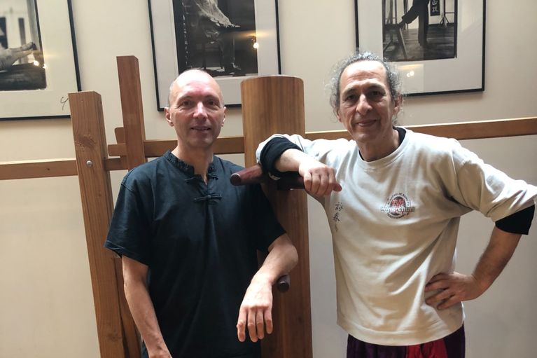 Eric De Bourcenac avec Sifu Didier Beddar