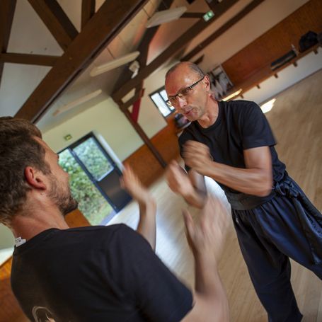 Pratiquants de Wing Chun en action