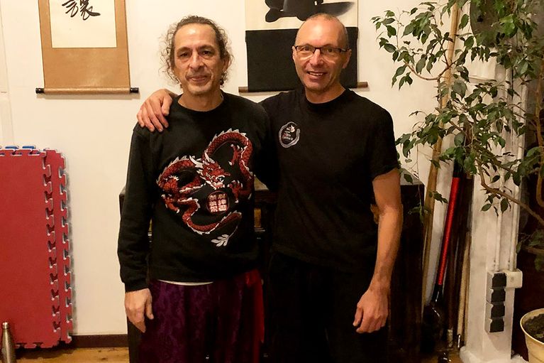Eric De Bourcenac avec Sifu Didier Beddar